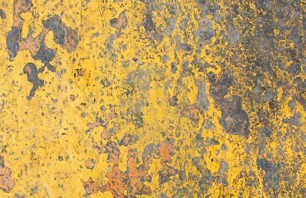 Yellow paint on wal