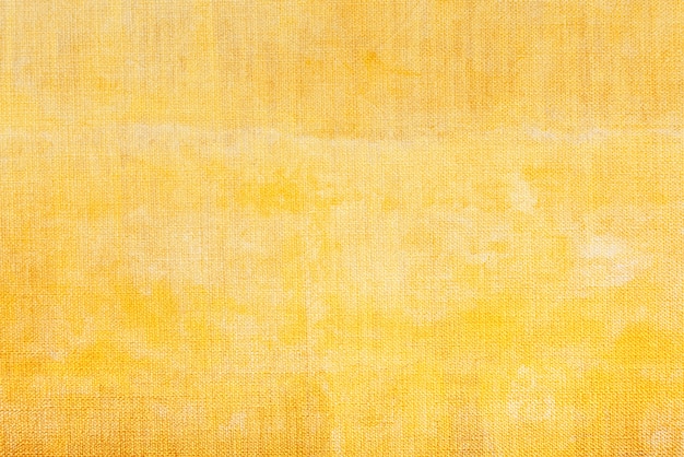 Yellow painted canvas