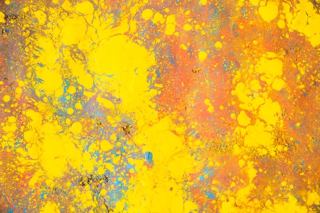 Yellow painted surface