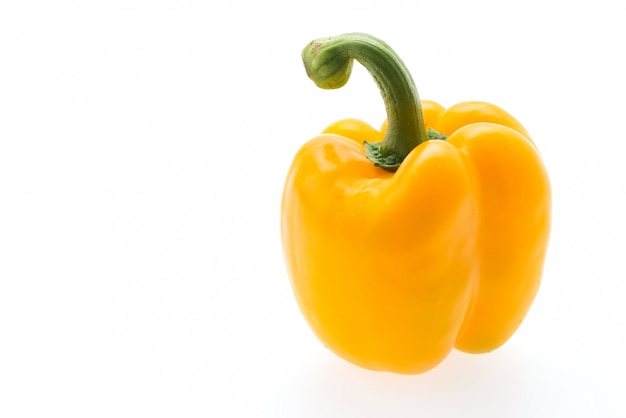 Free photo yellow pepper isolated on white