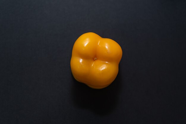 Yellow pepper on the table