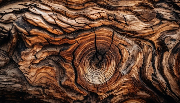 Foto gratuita sfondo testurizzato in legno di pino giallo con nodo generato da ai