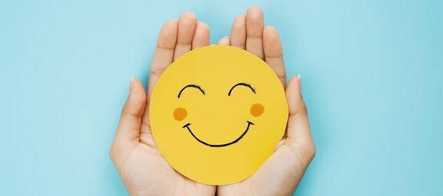 Free photo yellow smiley ai generated