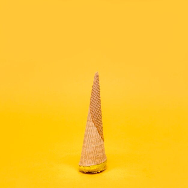 Yellow still life of ice cream