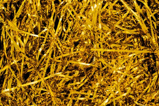 Yellow tinsel background 
