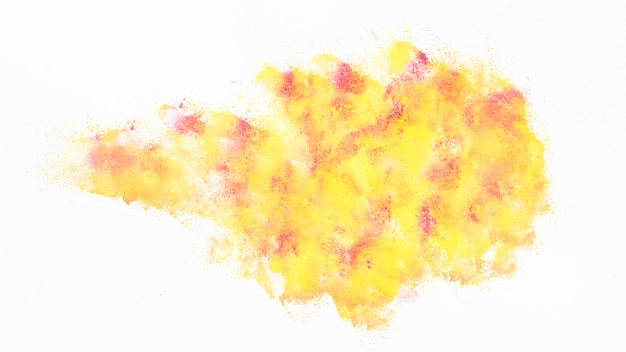 Free photo yellow watercolour stain