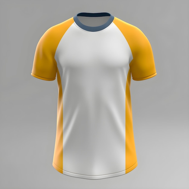 yellow white tshirt mockup