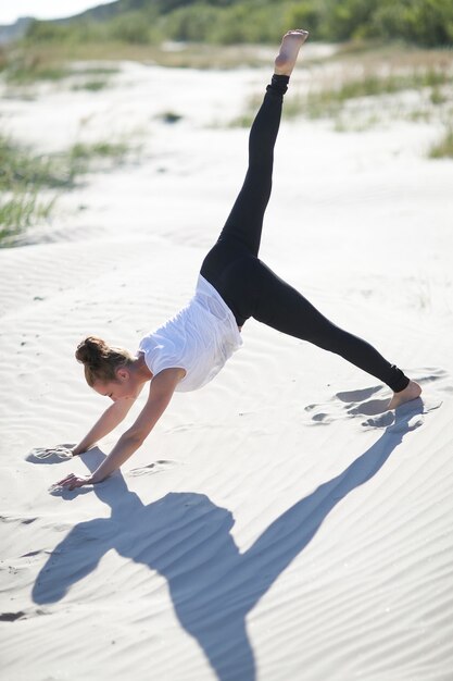 Yoga on the beach