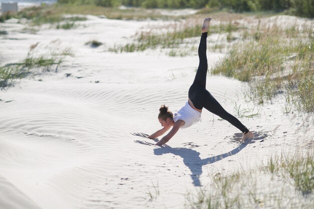 Yoga on the beach