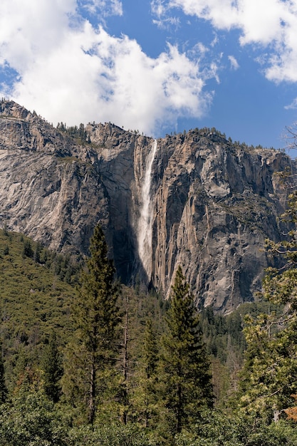 Бесплатное фото Йосемитская долина. йосемитский национальный парк, водопад