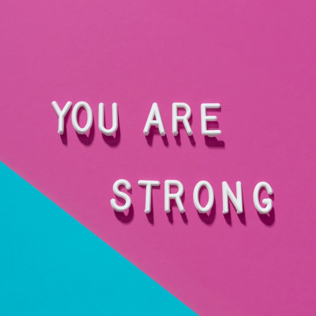 Free photo you are strong