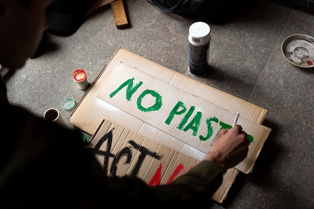 Young activist taking action