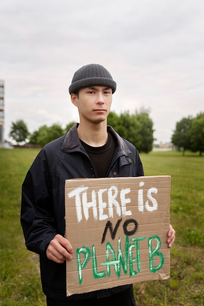 Young activist taking action