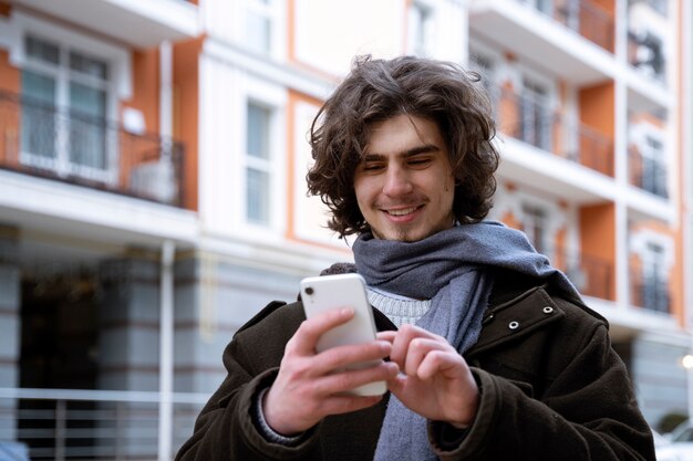 Young adult having a great time with friends