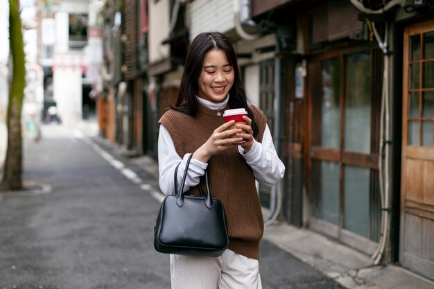 Young adult on tokyo streets