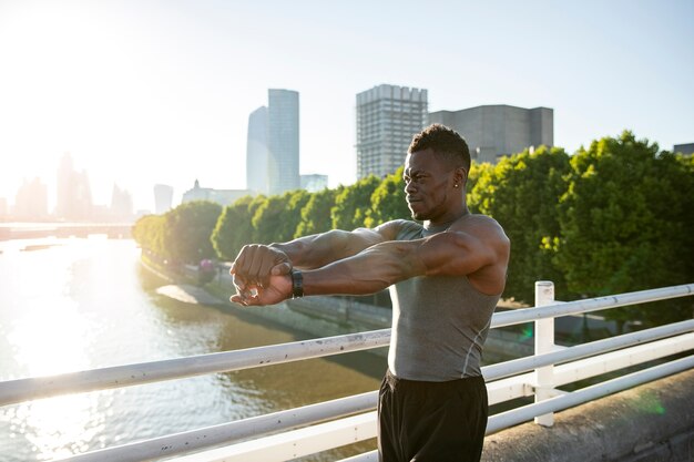 Young adult training for body building