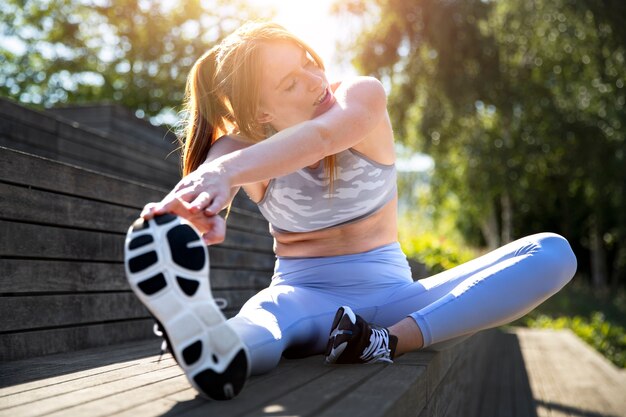 Young adult training for body building