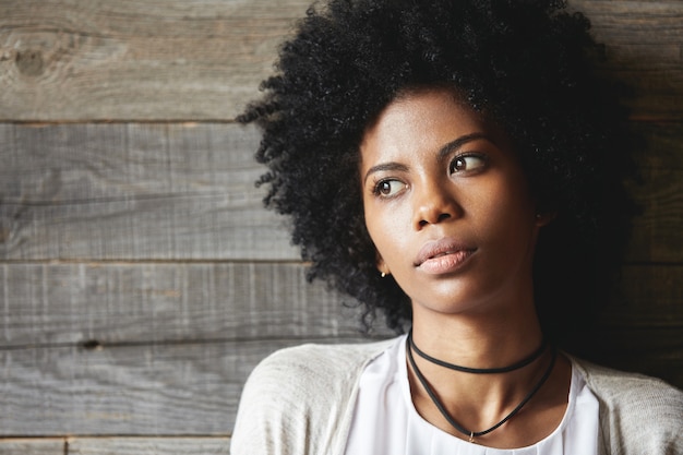 Free photo young african-american woman posing