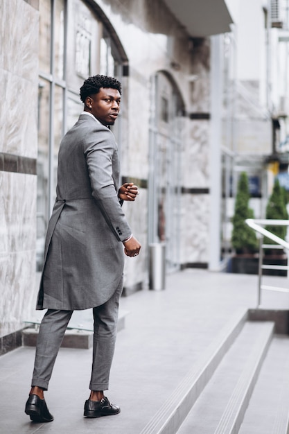 Young african businessman in classy suit