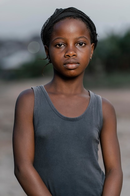 Free photo young african girl