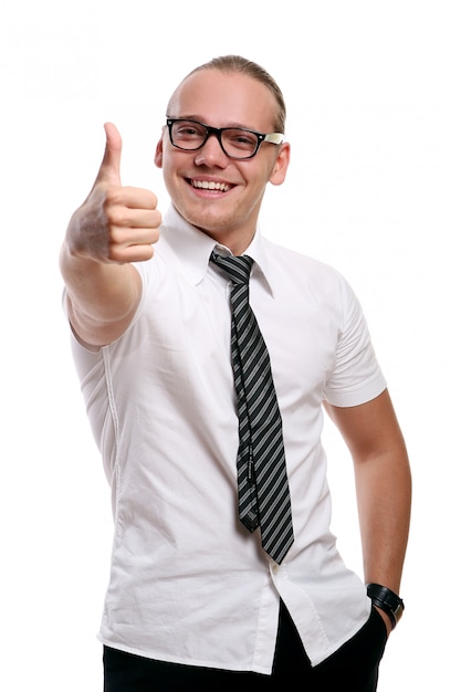 A young attractive man with smile