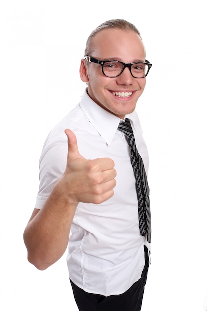 A young attractive man with smile