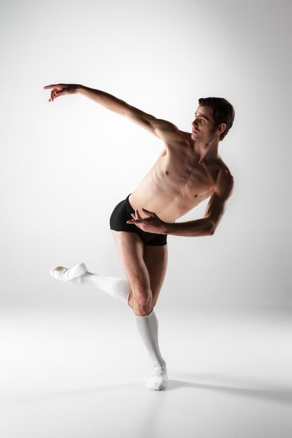 The young attractive modern ballet dancer