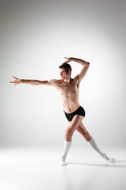 The young attractive modern ballet dancer