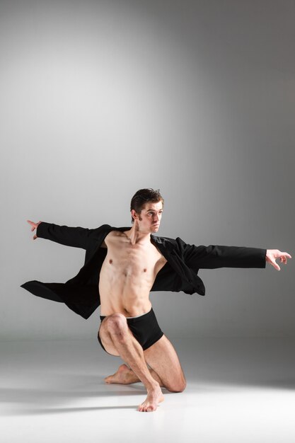 The young attractive modern ballet dancer