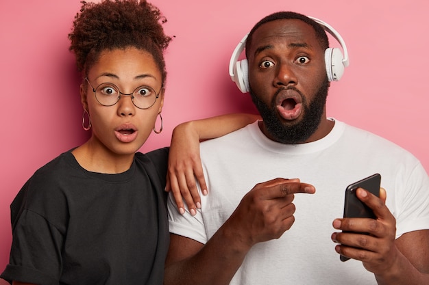 Young beautiful couple having a great time