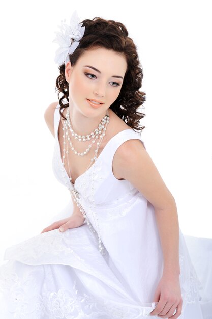 Young beautiful elegant bride