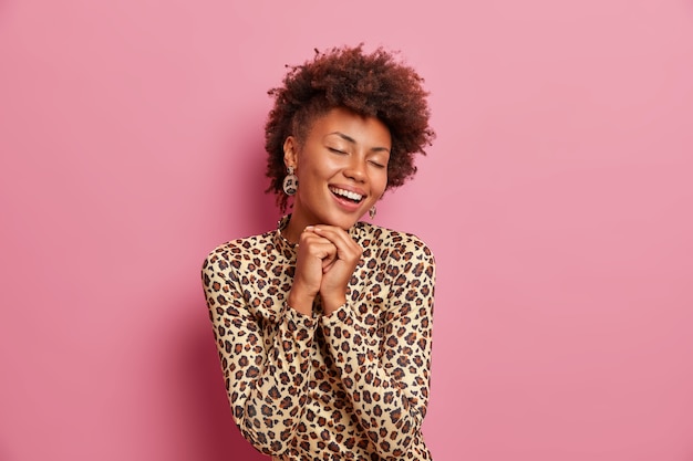 Free photo young beautiful woman with curly hair isolated