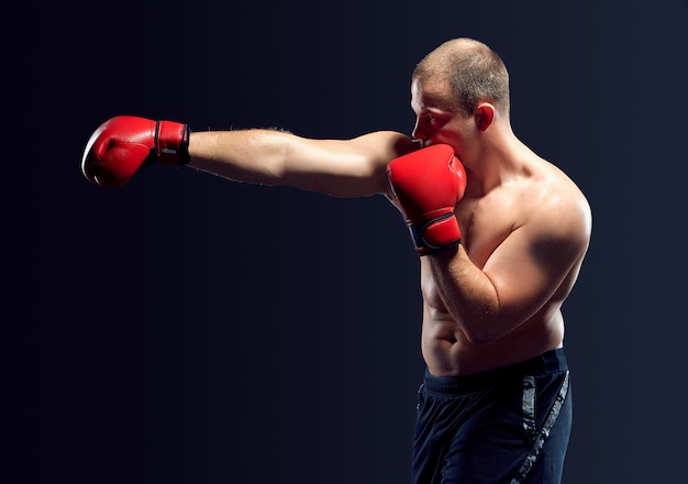 Young Boxer boxing