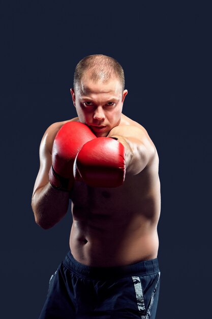 Young Boxer boxing