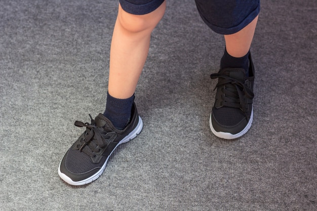 trendy black sneakers