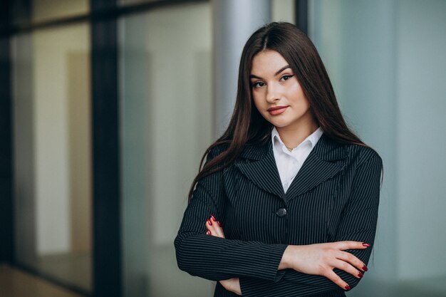 young business woman inside the office
