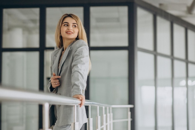 Young business woman in an office center