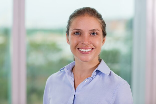 Young Businesswoman Portrait in Office