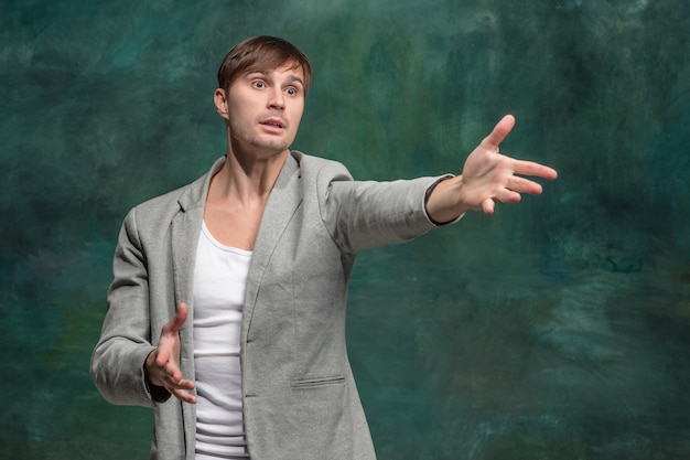 Free photo young casual man posing