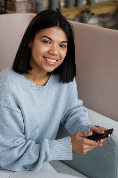 Young co worker spending time in office