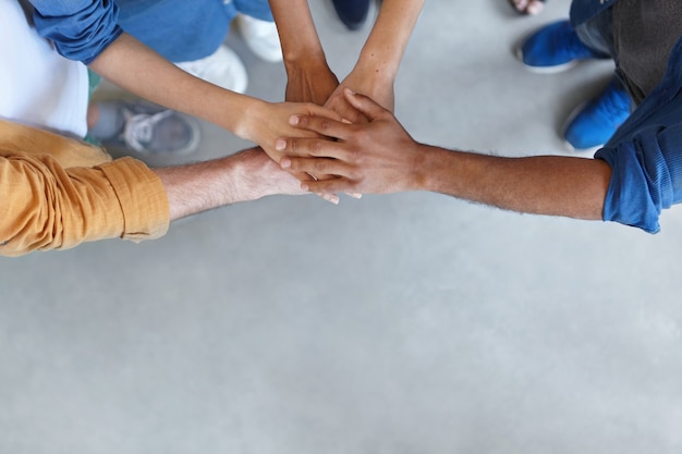 Foto gratuita giovani colleghi che lavorano insieme nella caffetteria