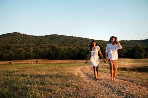 Free photo young couple living in freedom