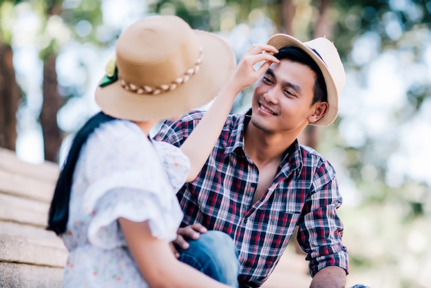 Young couple in love