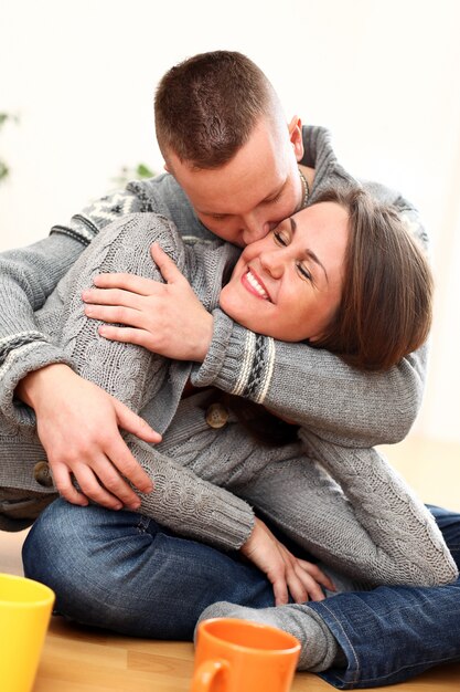 young couple in love