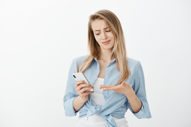 Free photo young european woman with blond hair