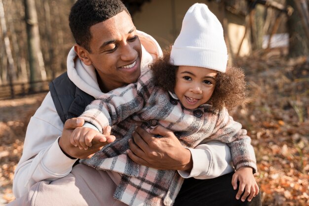 Young family enjoying trips