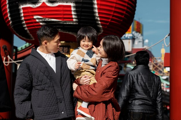 young family spending time with their toddler