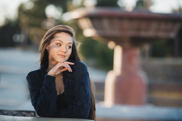 Young Fashion woman outdoor