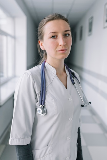 Young female doctor in clinic