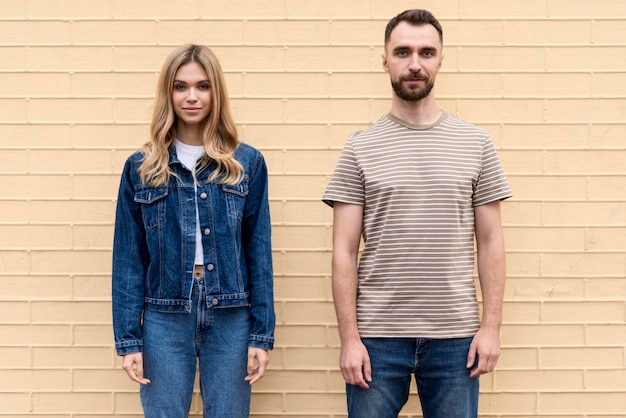 Young friends standing next to each other